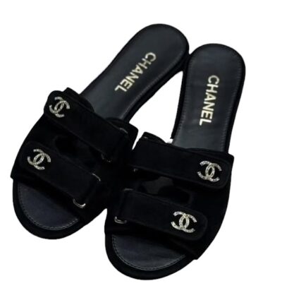 Шлепанцы Chanel Черные F