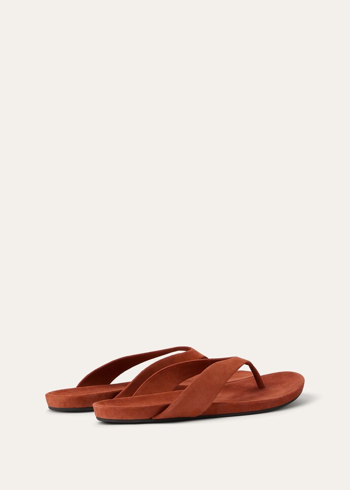 Шлепанцы Loro Piana Ida Коричневые F