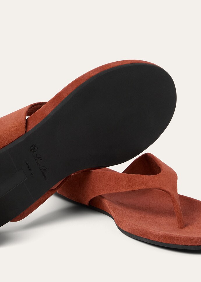 Шлепанцы Loro Piana Ida Коричневые F