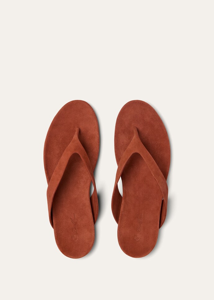 Шлепанцы Loro Piana Ida Коричневые F