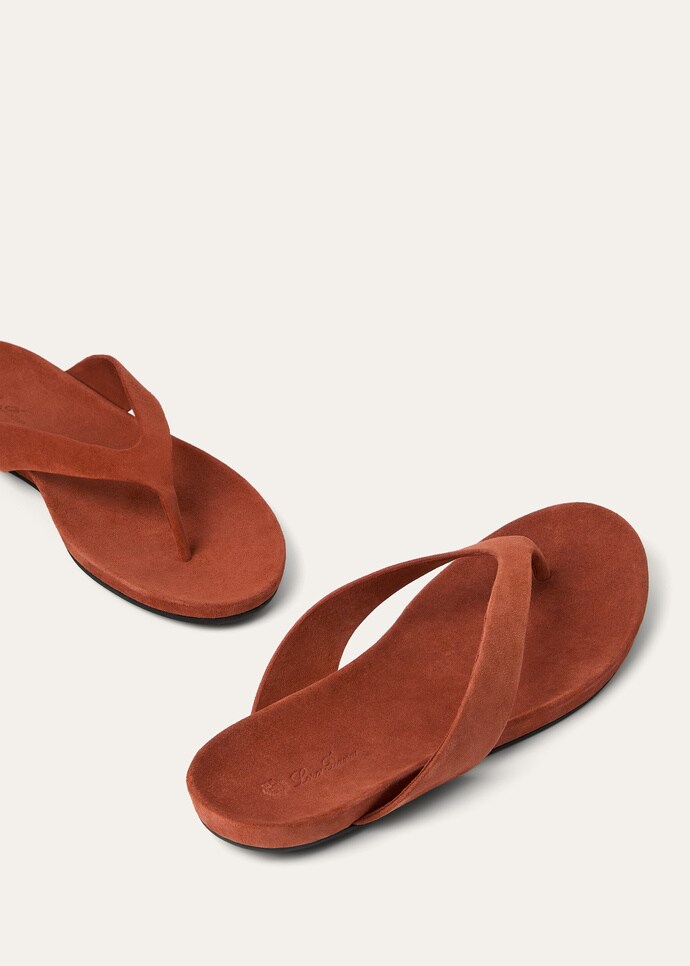 Шлепанцы Loro Piana Ida Коричневые F